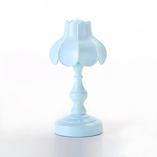 Elegant Simple Flower Resin Bedroom LED Table Lamp Zawala Image - 29