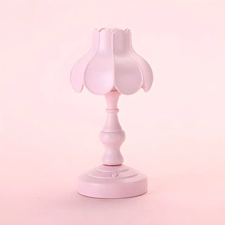 Elegant Simple Flower Resin Bedroom LED Table Lamp Zawala Image - 8