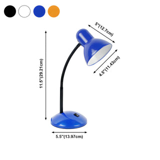 Simple Nordic Macaron Round Shade Metal Table Lamp Zawala #size
