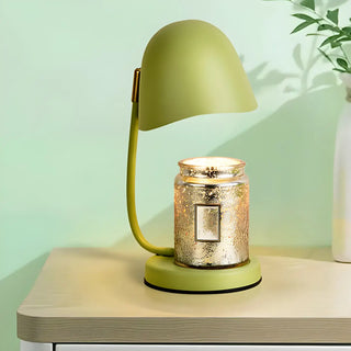 Multi-Color Egg Shape Metal Curved Bedside Table Lamp Zawala Image - 4