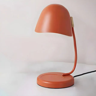 Multi-Color Egg Shape Metal Curved Bedside Table Lamp Zawala Image - 5