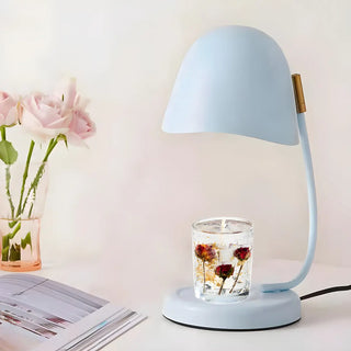 Multi-Color Egg Shape Metal Curved Bedside Table Lamp Zawala Image - 8
