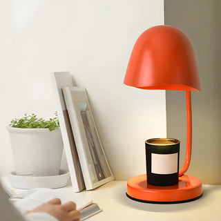 Multi-Color Egg Shape Metal Curved Bedside Table Lamp Zawala Image - 9