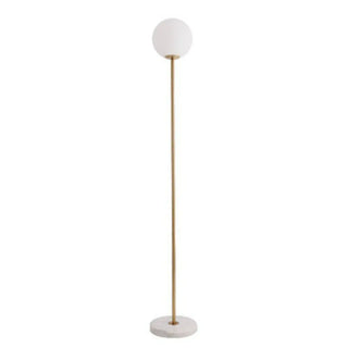 ZOWALA - Globe Modern Standing Marble Base Gold Floor Lamp Image - 5