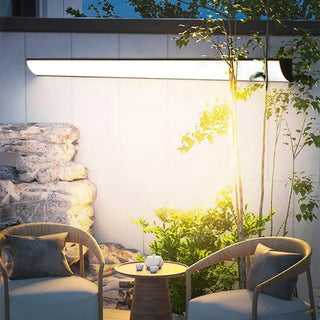 Simple Rectangular Metal LED Long Wall Lamp White Zawala Image - 1