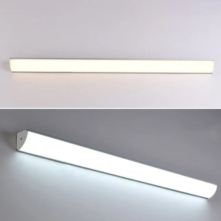Simple Rectangular Metal LED Long Wall Lamp White Zawala Image - 12