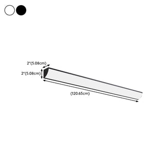 Simple Rectangular Metal LED Long Wall Lamp White Zawala Image - 19