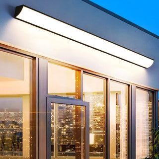 Simple Rectangular Metal LED Long Wall Lamp White Zawala Image - 2