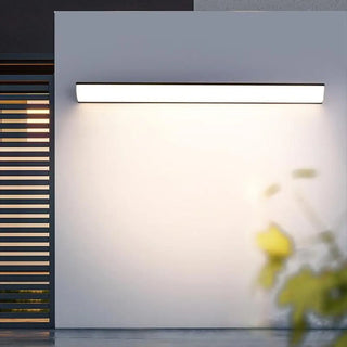 Simple Rectangular Metal LED Long Wall Lamp White Zawala Image - 5