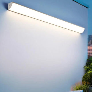 Simple Rectangular Metal LED Long Wall Lamp White Zawala Image - 6