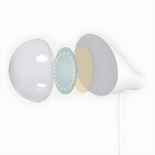 Simple Macaron Conical Shade Rechargeable Table Lamp Zawala Image - 15