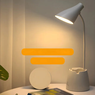 Simple Macaron Conical Shade Rechargeable Table Lamp Zawala Image - 3