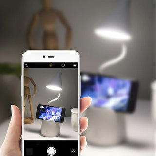 Simple Macaron Conical Shade Rechargeable Table Lamp Zawala Image - 6