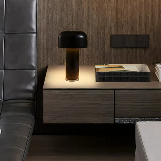 Simple Rechargeable Geometric Column LED Table Lamp Zawala Image - 1