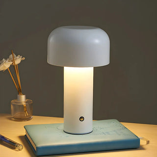 Simple Rechargeable Geometric Column LED Table Lamp Zawala Image - 4