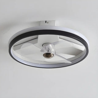 Simple Stylish Ring Flush LED Ceiling Fan With Light Zawala Image - 9