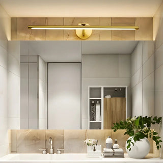 Simple Rotatable Gold Cylinder LED Metal Vanity Lights Zawala Image - 4