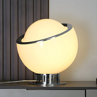 Simple Mini Semicircle Globe Glass Shade Table Lamp Zawala Image - 13
