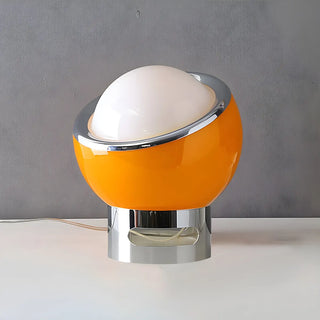 Simple Mini Semicircle Globe Glass Shade Table Lamp Zawala Image - 3