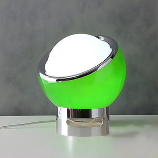 Simple Mini Semicircle Globe Glass Shade Table Lamp Zawala Image - 6