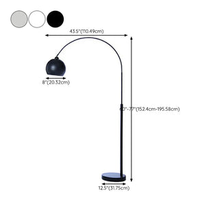Simple Adjustable Metal Dome Arched Floor Lamps Zawala #size