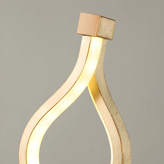 Modern Simple Spiral Gold Finish Ambient LED Table Lamp Zawala Image - 9