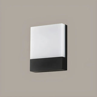 Simple Geometric Square Metal Outdoor LED Wall Light Image - 8
