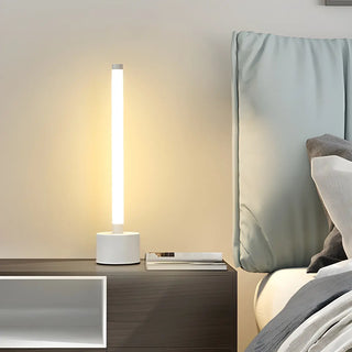 Simple Tubular LED Bedside Candle Cordless Table Lamp Zawala Image - 2