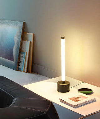 Simple Tubular LED Bedside Candle Cordless Table Lamp Zawala Image - 4