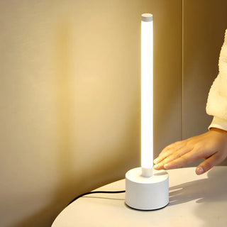 Simple Tubular LED Bedside Candle Cordless Table Lamp Zawala Image - 7