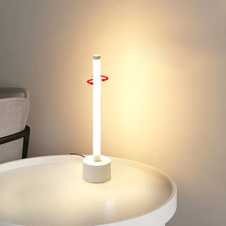 Simple Tubular LED Bedside Candle Cordless Table Lamp Zawala Image - 8