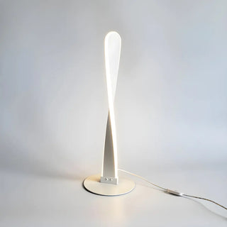 Stylish Simple Twisted Metal LED Bedside Table Lamp Zawala Image - 7