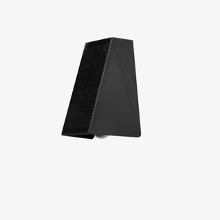 Simple Black Angular Metal Outdoor Solar Wall Light Zawala Image - 10