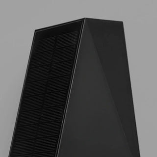 Simple Black Angular Metal Outdoor Solar Wall Light Zawala Image - 11