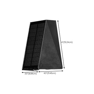 Simple Black Angular Metal Outdoor Solar Wall Light Zawala Image - 15