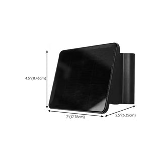 Simple Black Angular Metal Outdoor Solar Wall Light Zawala Image - 16