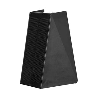 Simple Black Angular Metal Outdoor Solar Wall Light Zawala Image - 6