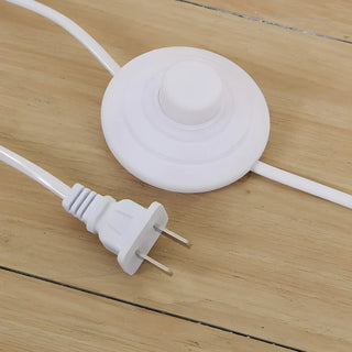 ZOWALA - Simple White Curved Pleated Floor Lamp Image - 13