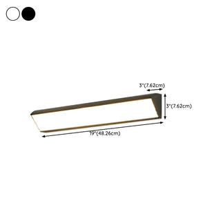 Simple Geometric Acrylic Exterior Wall LED Light Zawala #size