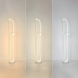 ZOWALA - Modern Metal 2-Light Floor Lamp Image - 12