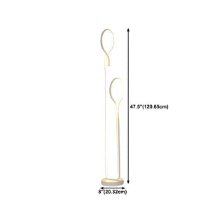 ZOWALA - Modern Metal 2-Light Floor Lamp Image - 17