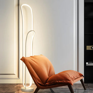 ZOWALA - Modern Metal 2-Light Floor Lamp Image - 5