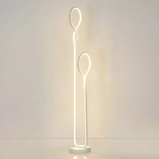 ZOWALA - Modern Metal 2-Light Floor Lamp Image - 7
