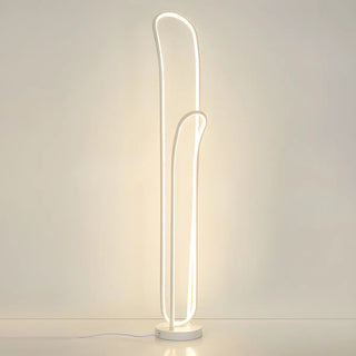 ZOWALA - Modern Metal 2-Light Floor Lamp Image - 8