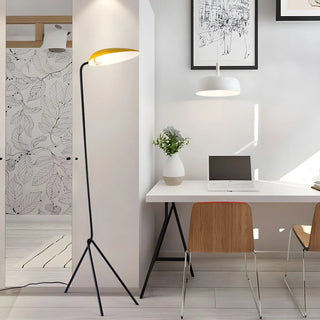 Yellow Dome Minimalist Tripod Metal LED Floor Lamp Zawala Image - 8