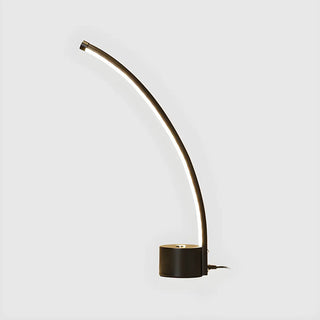 Modern Minimalist Arc Metal LED Table Lamp Bedroom Zawala Image - 13