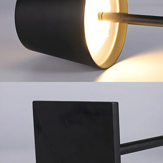 Minimalist Silver Square Base Metal Bedside Table Lamp Zawala Image - 11