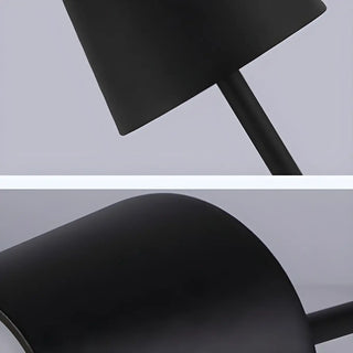 Minimalist Silver Square Base Metal Bedside Table Lamp Zawala Image - 13
