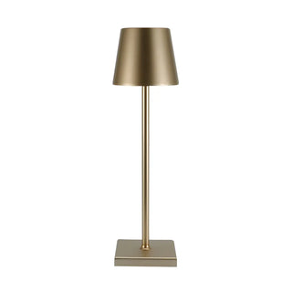Minimalist Silver Square Base Metal Bedside Table Lamp Zawala Image - 20