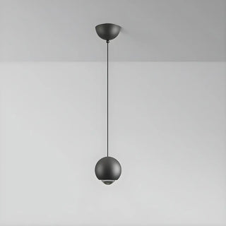 Modern Globe Metal Bedroom Black Pedant Light Zawala Image - 10